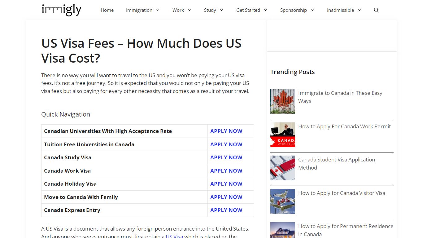 US Visa Fees - How Much Does US Visa Cost? | Immigly